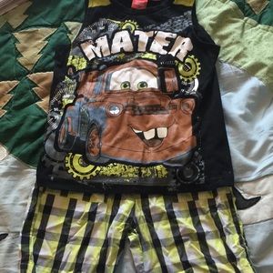 Cars 4T tank top/shorts outfit